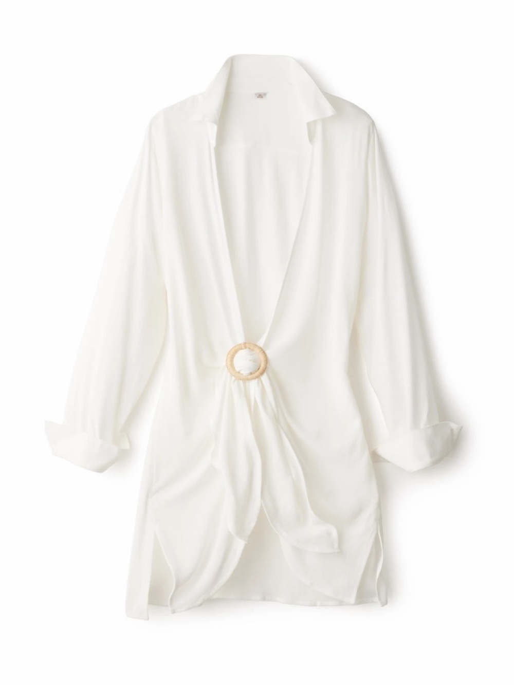 PQ Swim Millie Kimono Tie Front White Cover Up